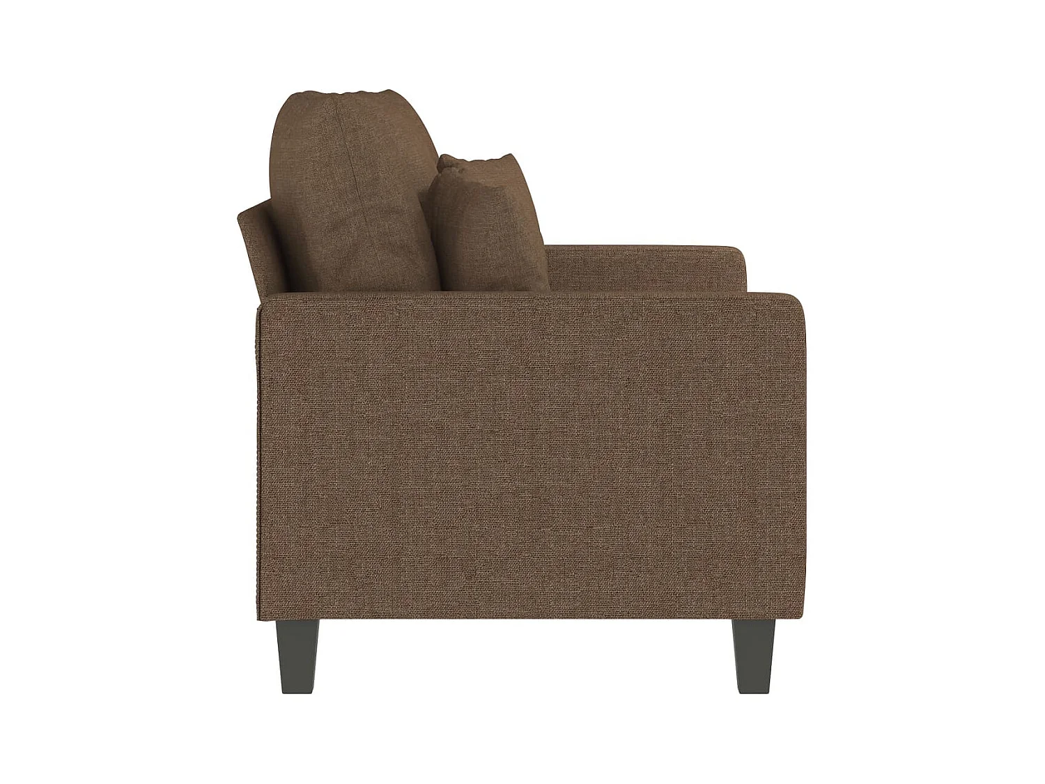 2-Sitzer-Sofa Braun 120 cm Stoff