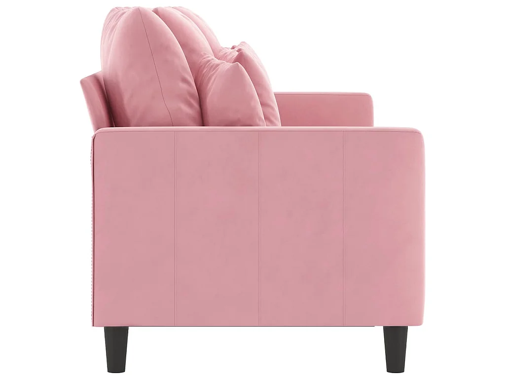 Canapé à 3 places Rose 180 cm Velours