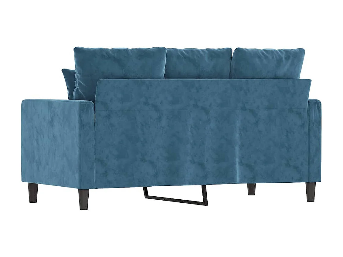 2-Sitzer-Sofa Blau 120 cm Samt