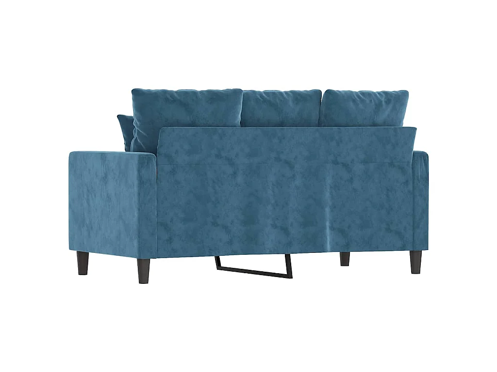 2-Sitzer-Sofa Blau 120 cm Samt
