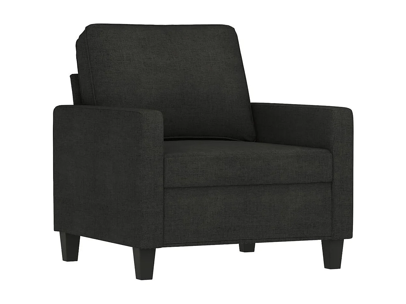 Fauteuil 60 cm stof zwart