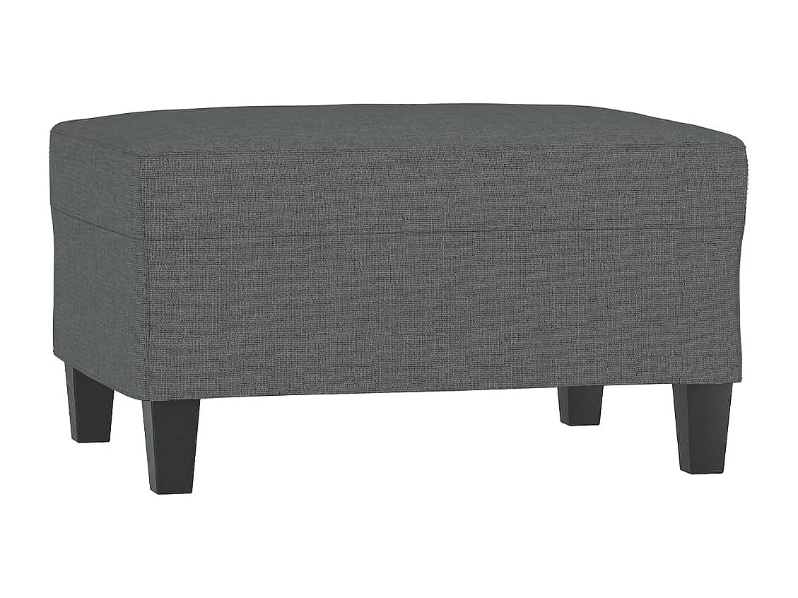 Ensemble de canapés 4 pcs coussins gris foncé tissu