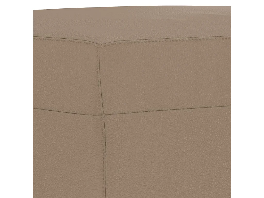 Ensemble de canapés 3 pcs avec coussins Cappuccino Similicuir