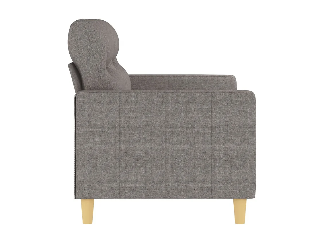 2-Sitzer-Sofa Taupe 120 cm Stoff