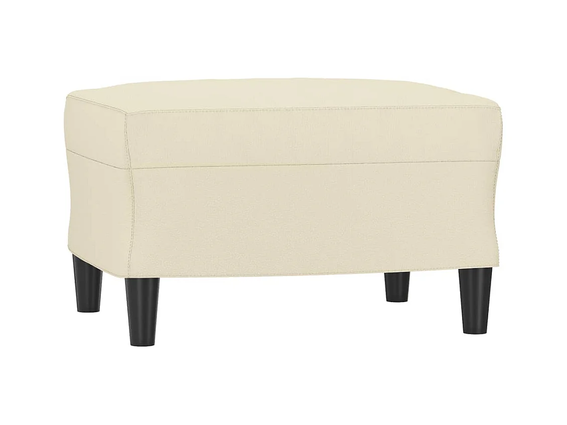 Ensemble de canapés 3 pcs avec coussins Crème Similicuir