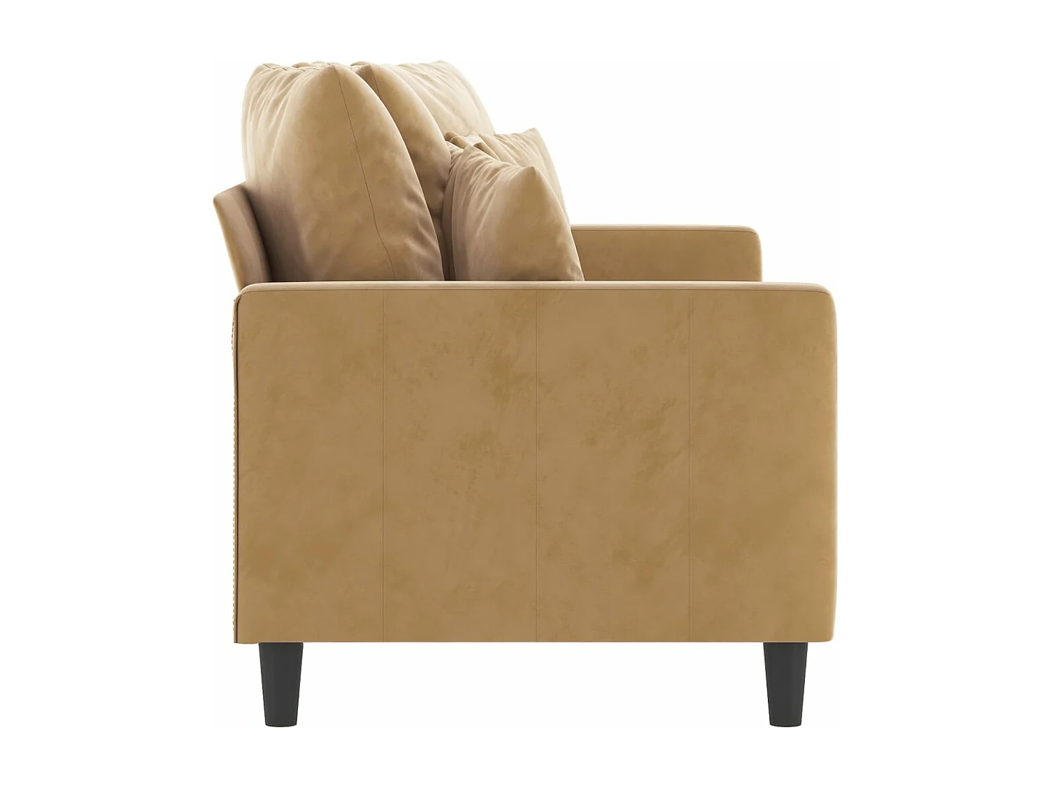 Tweezitsbank 140 cm stof bruin