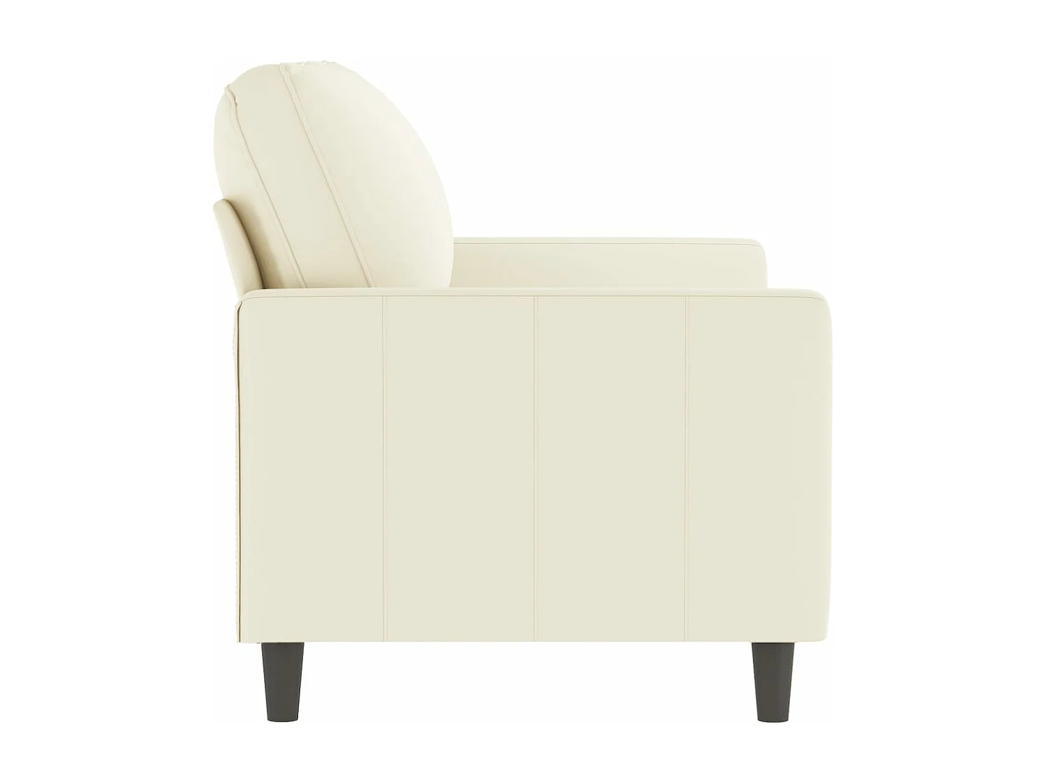 2-Sitzer-Sofa Creme 120 cm Samt