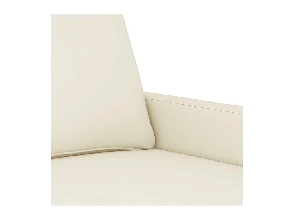 2-Sitzer-Sofa Creme 120 cm Samt