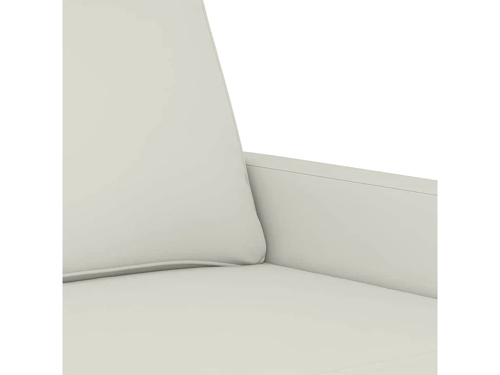 Canapé à 2 places Crème 120 cm Velours