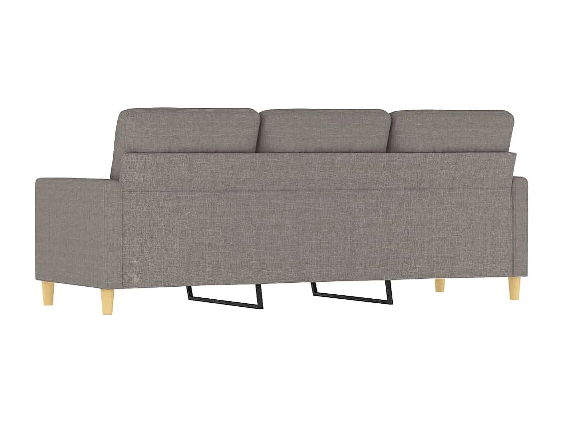 3-Sitzer-Sofa Taupe 180 cm Stoff