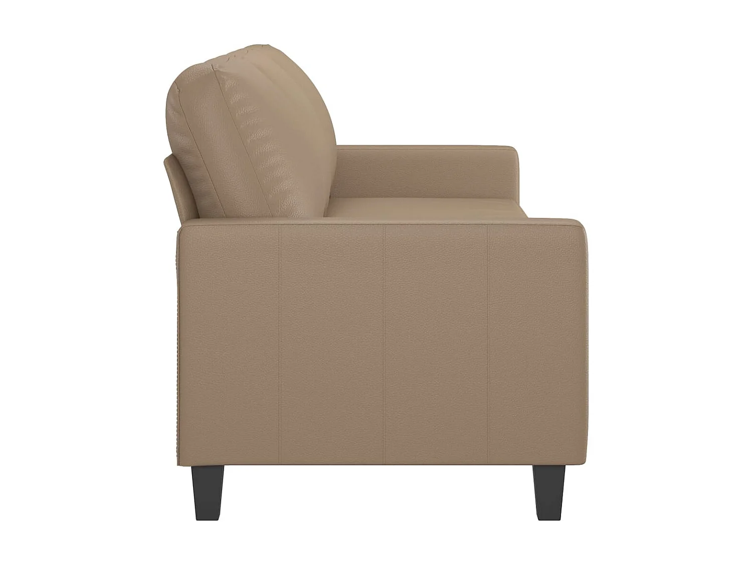 Divano a 3 Posti Cappuccino 180 cm in Similpelle