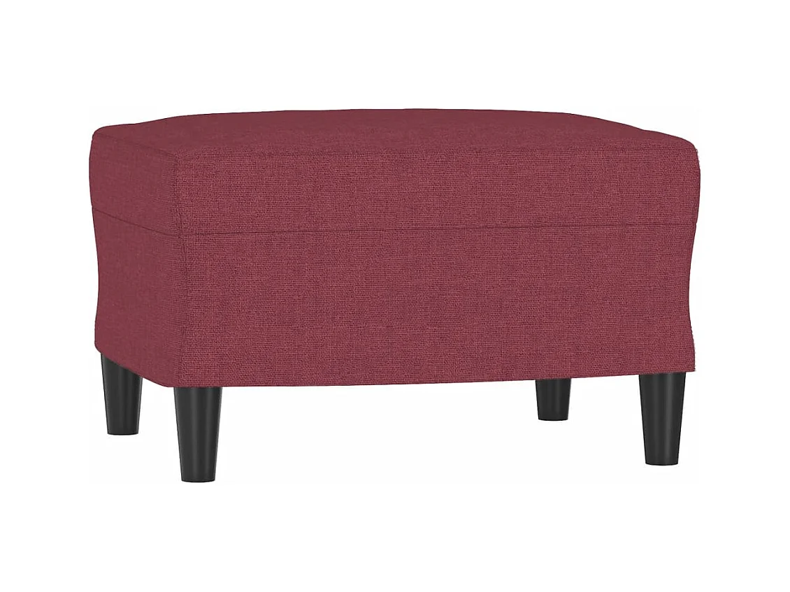 Ensemble de canapés 4 pcs avec coussins Rouge bordeaux Tissu