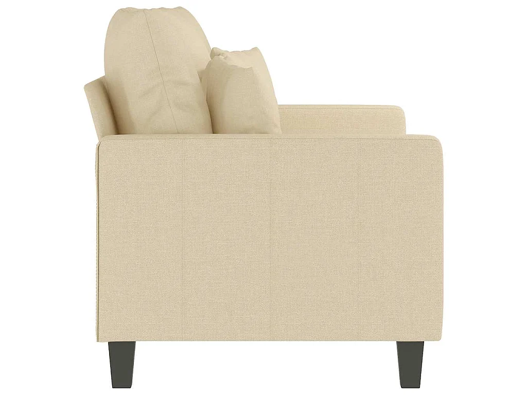 2-Sitzer-Sofa Creme 120 cm Stoff