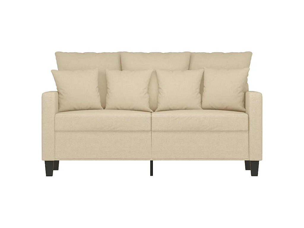 2-Sitzer-Sofa Creme 120 cm Stoff