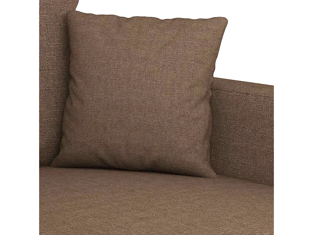 2-Sitzer-Sofa Braun 140 cm Stoff