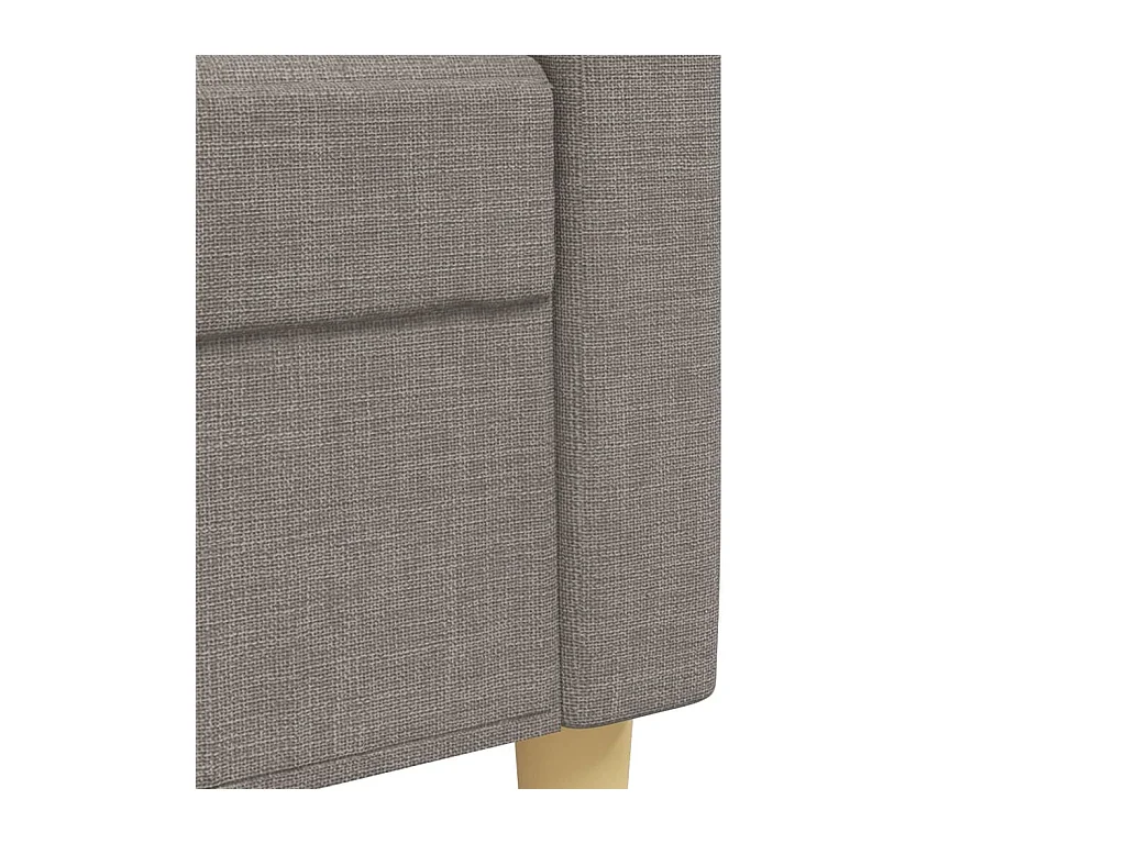 2-tlg. Sofagarnitur Taupe Stoff