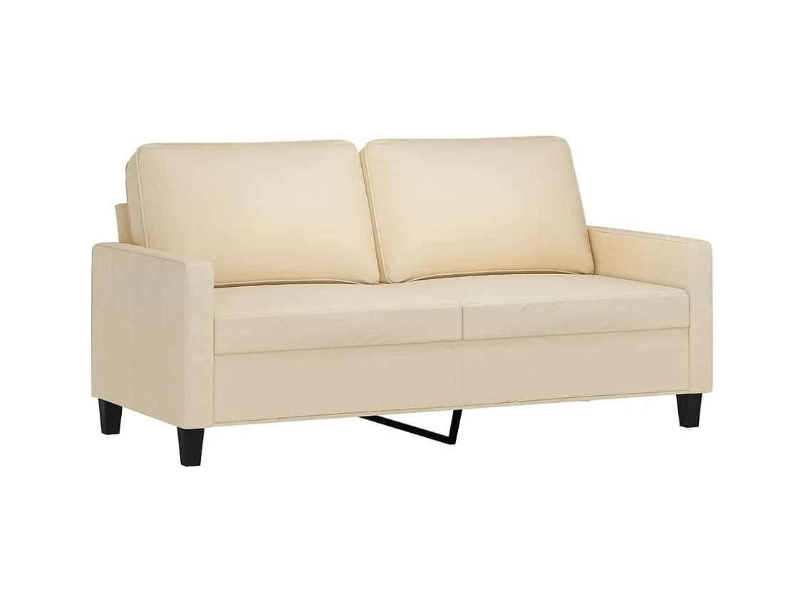 2-Sitzer-Sofa Creme 140 cm Stoff