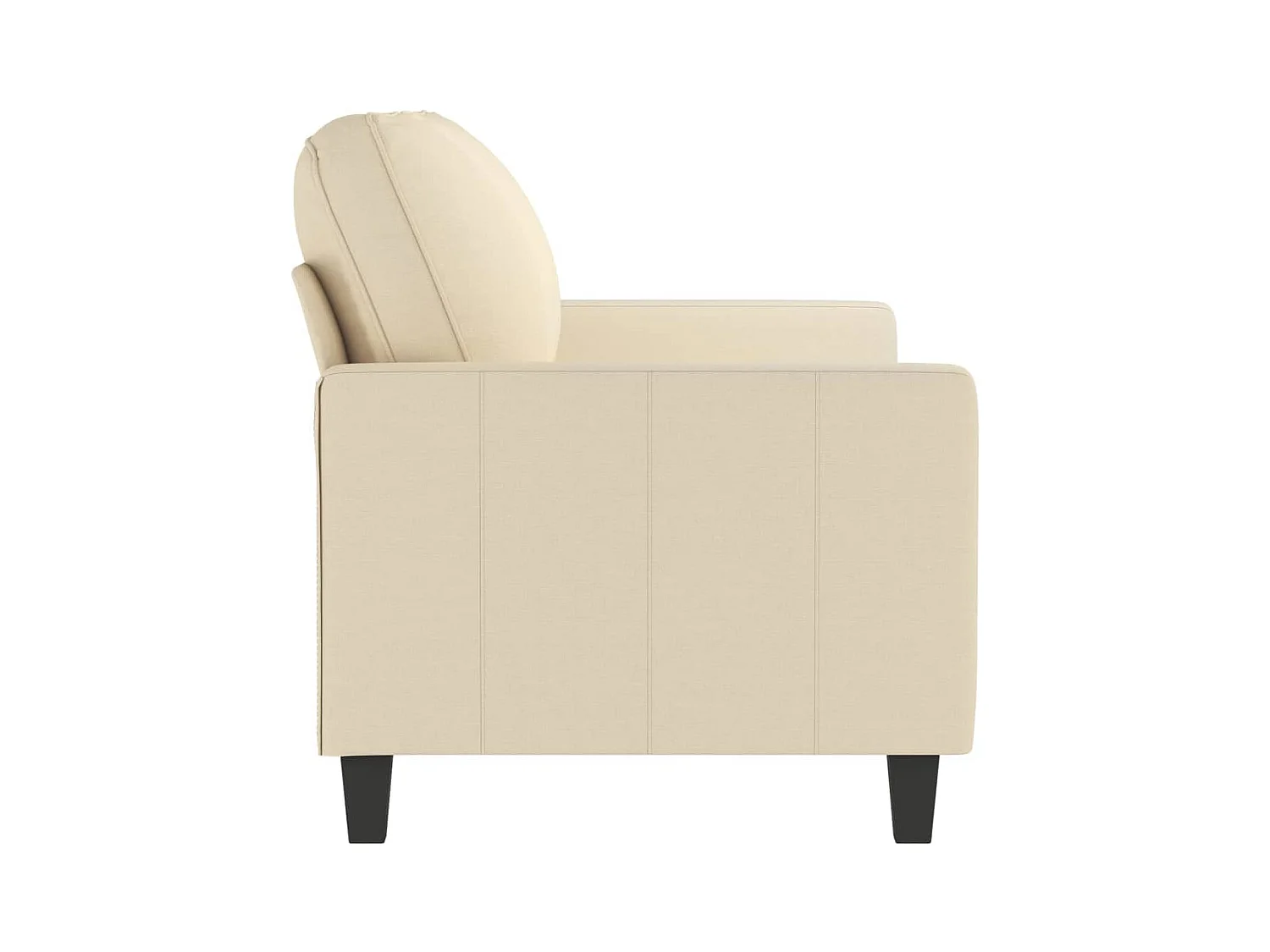 2-Sitzer-Sofa Creme 140 cm Stoff