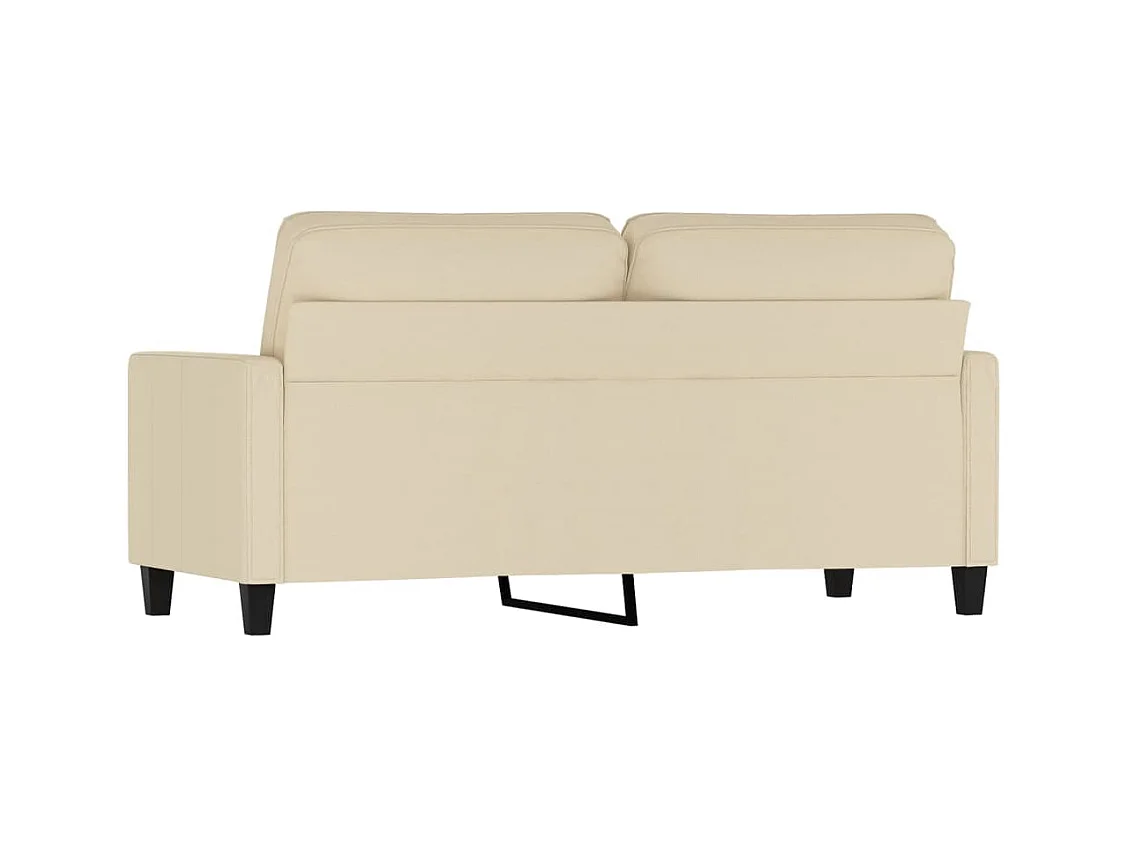 2-Sitzer-Sofa Creme 140 cm Stoff