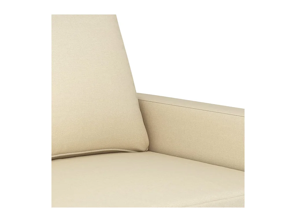 2-Sitzer-Sofa Creme 140 cm Stoff