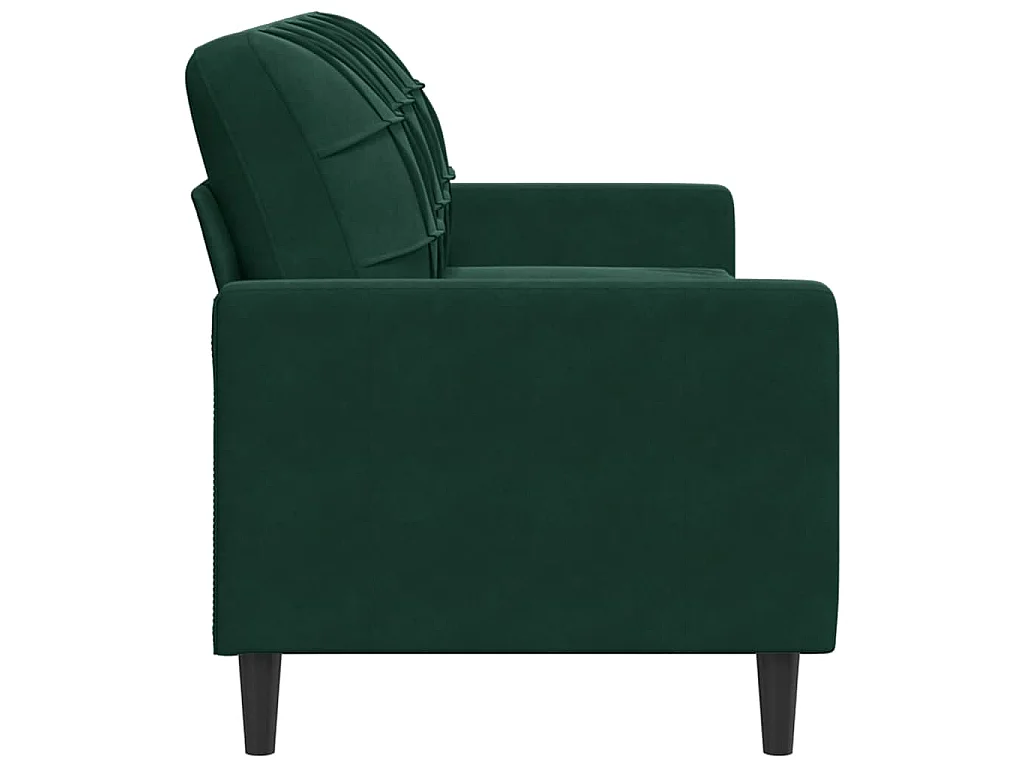 3-Sitzer-Sofa Dunkelgrün 180 cm Samt