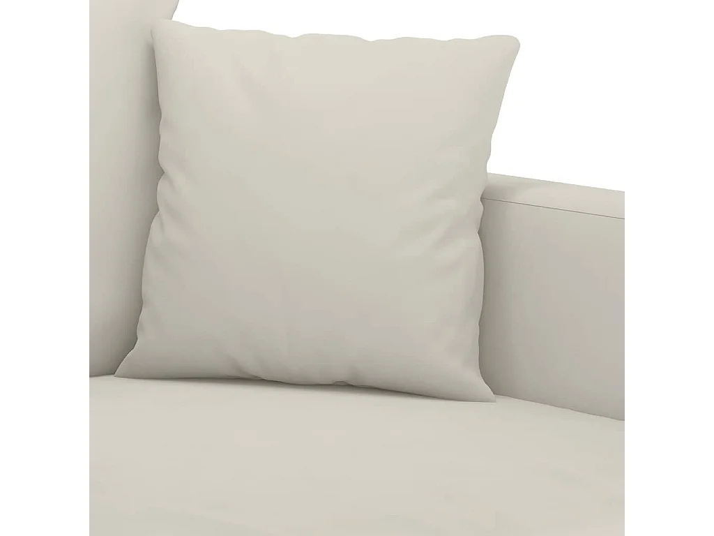 Canapé à 2 places Crème 120 cm Velours