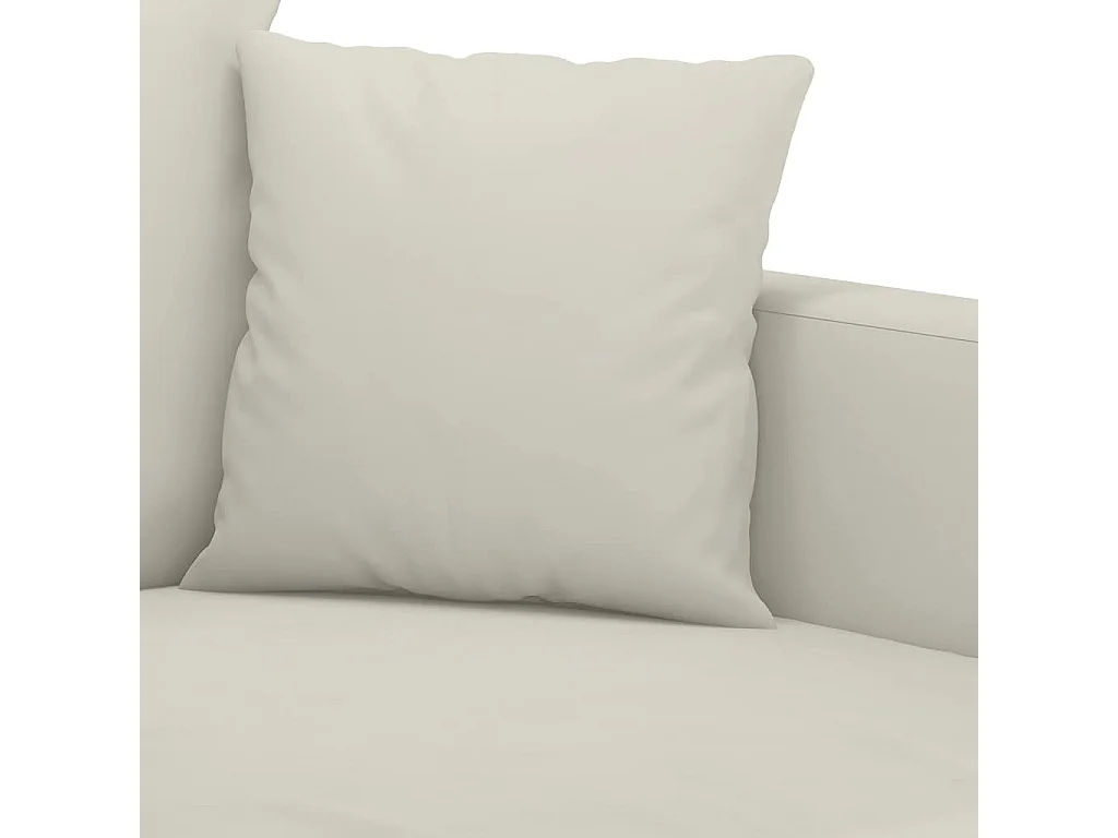 2-Sitzer-Sofa Creme 120 cm Samt