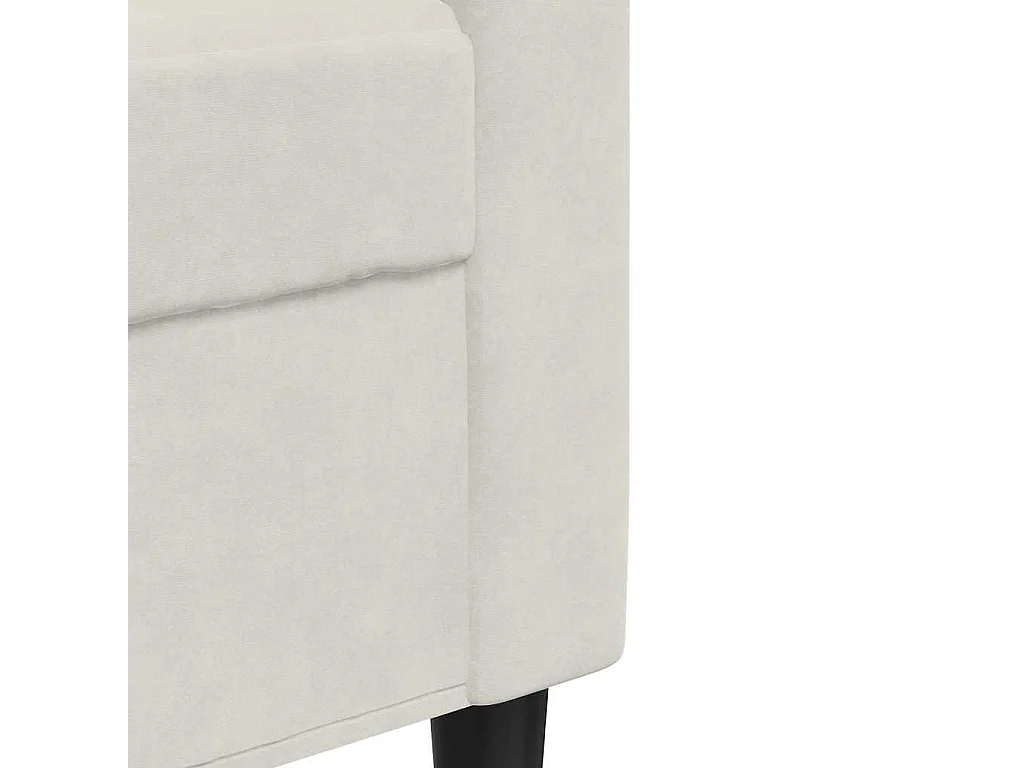 Canapé à 2 places Crème 120 cm Velours