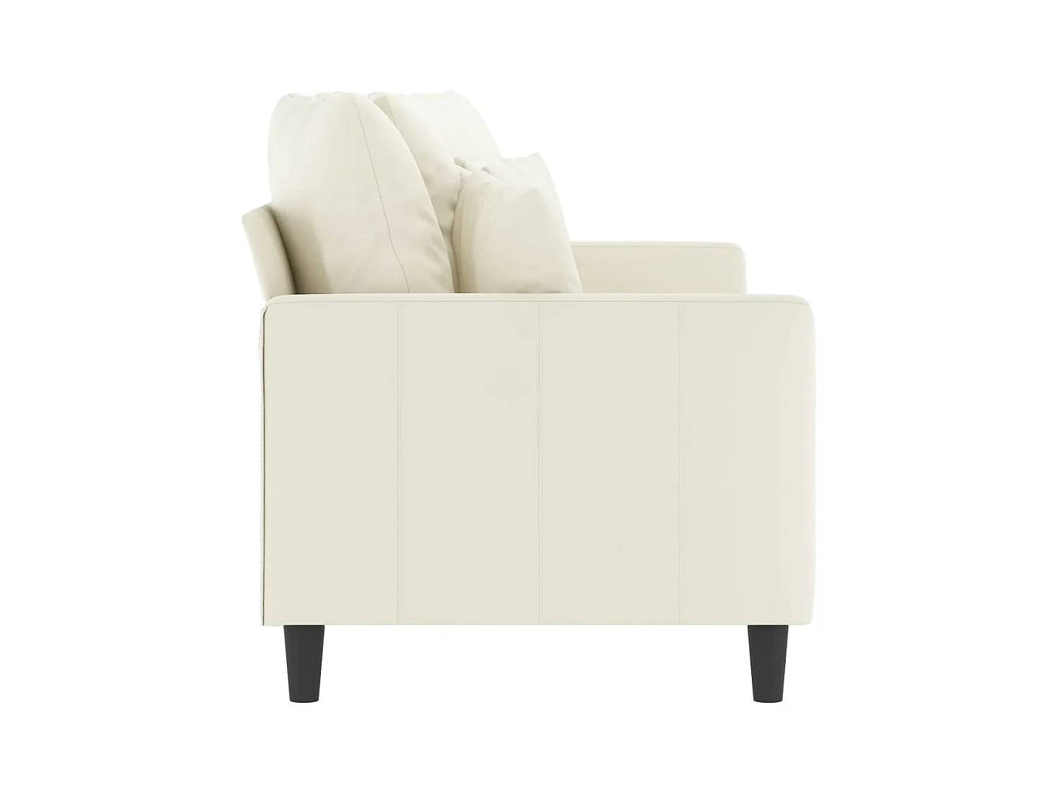 Divano a 2 Posti crema 140 cm in Velluto