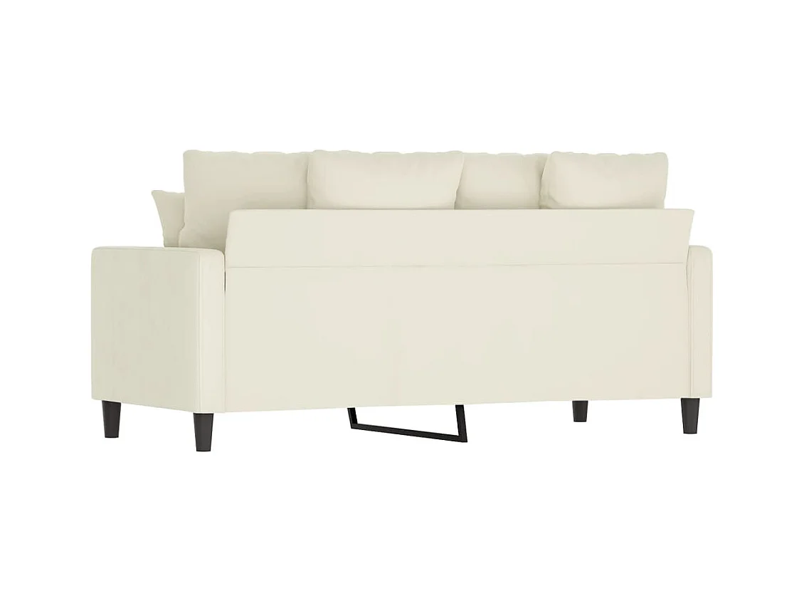 Divano a 2 Posti crema 140 cm in Velluto