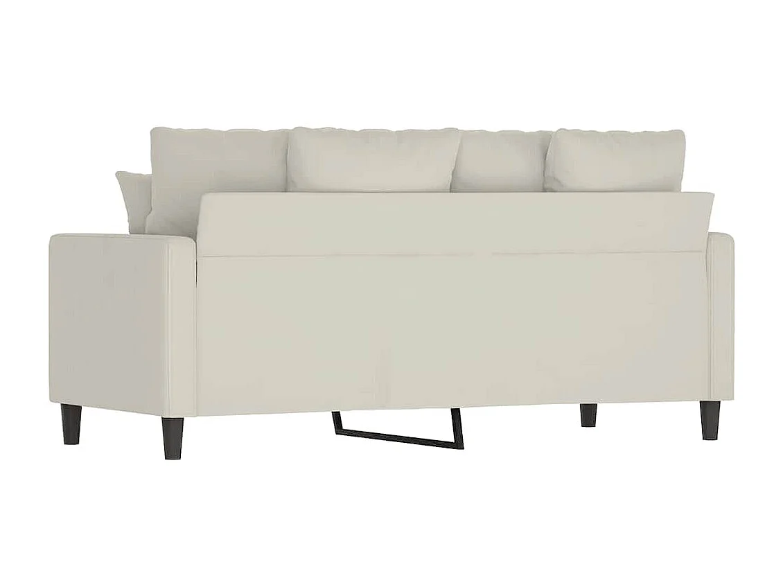 Canapé à 2 places Crème 140 cm Velours