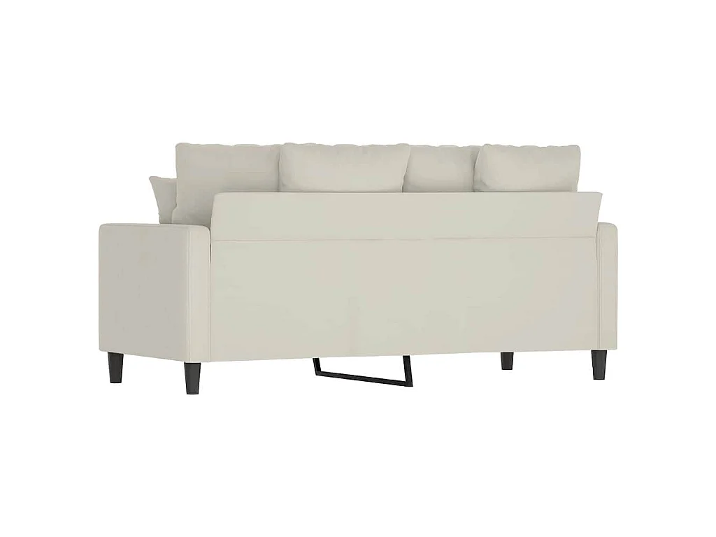 2-Sitzer-Sofa Creme 140 cm Samt
