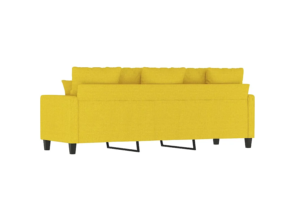 Canapé à 3 places Jaune clair 180 cm Tissu