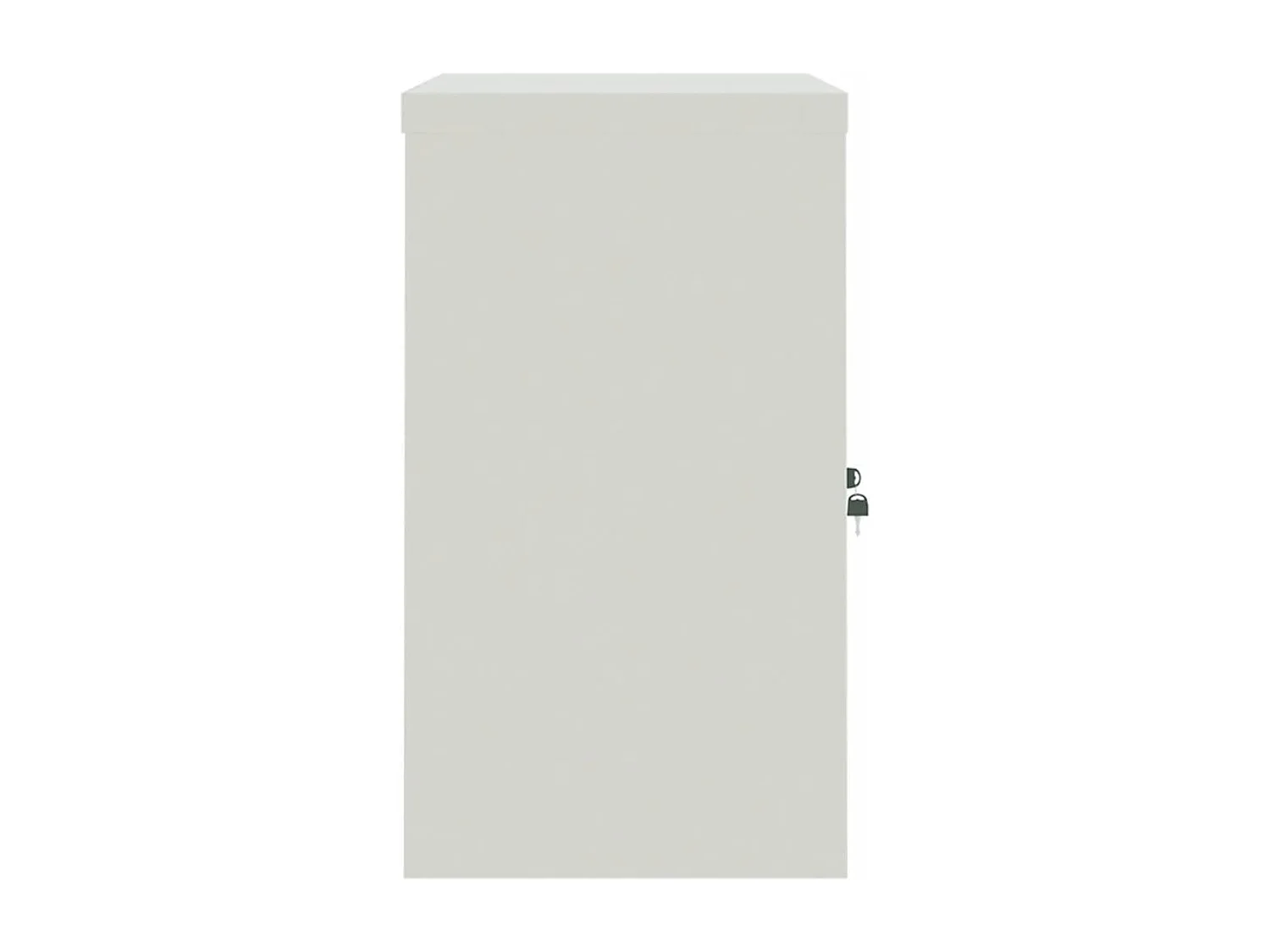 Aktenschrank Hellgrau und Blau 90x40x70 cm Stahl