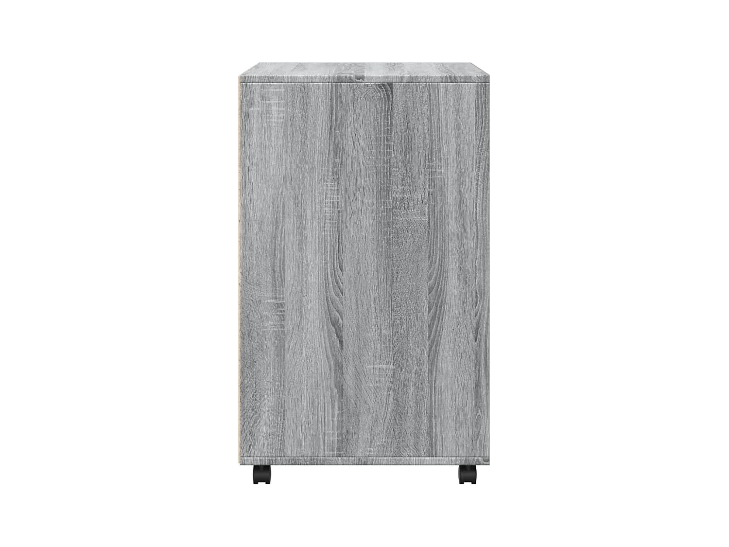 Armoire à roulettes sonoma gris 60x48x81 cm bois d'ingénierie