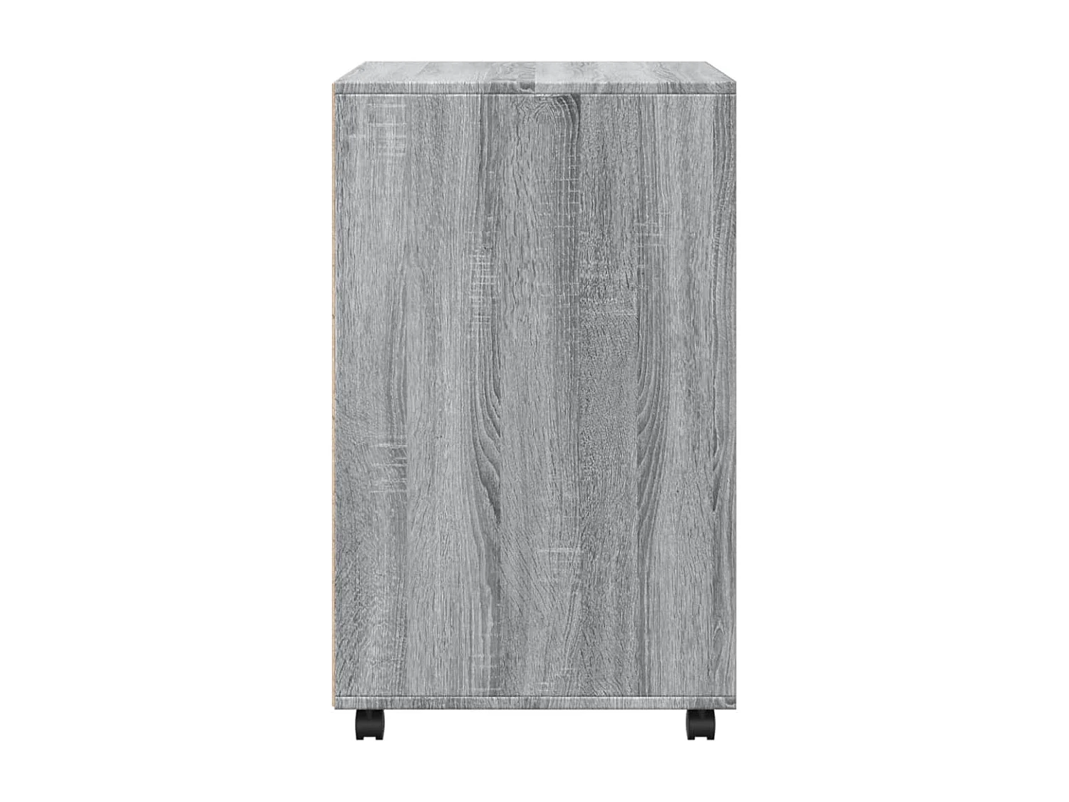 Armoire à roulettes sonoma gris 60x48x81 cm bois d'ingénierie