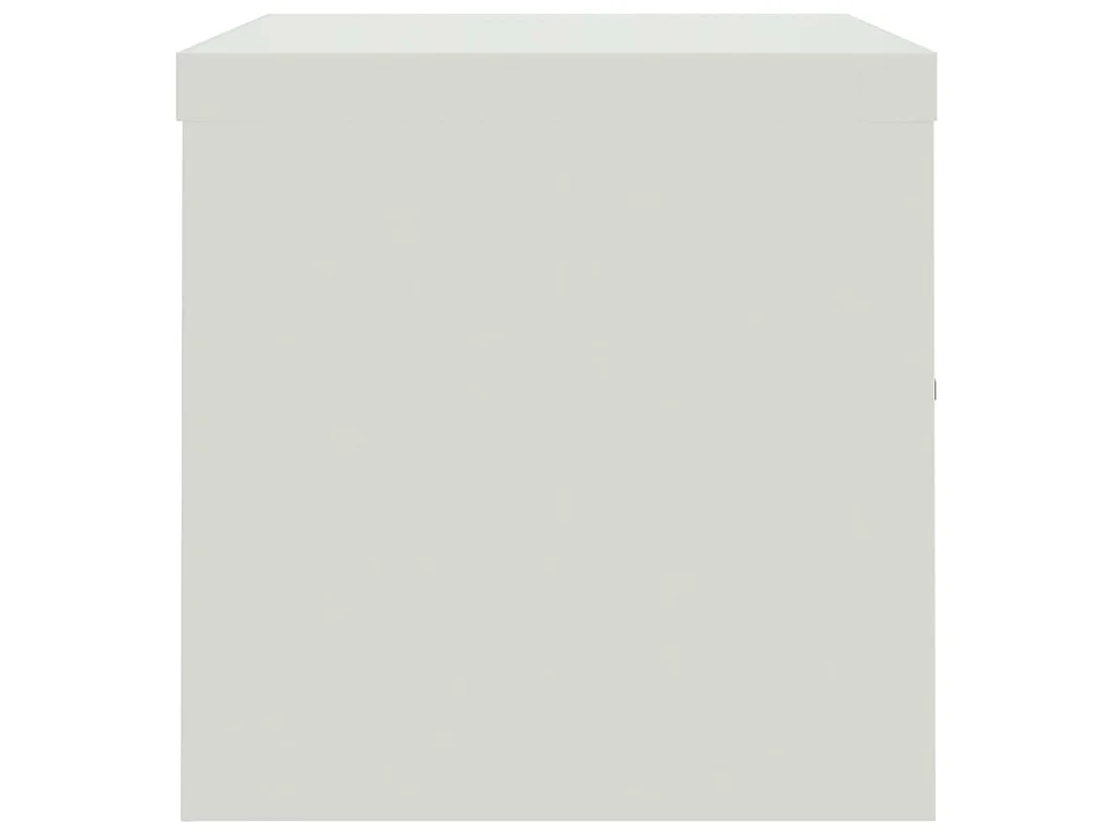 Armario archivador de acero gris claro 90x40x40 cm