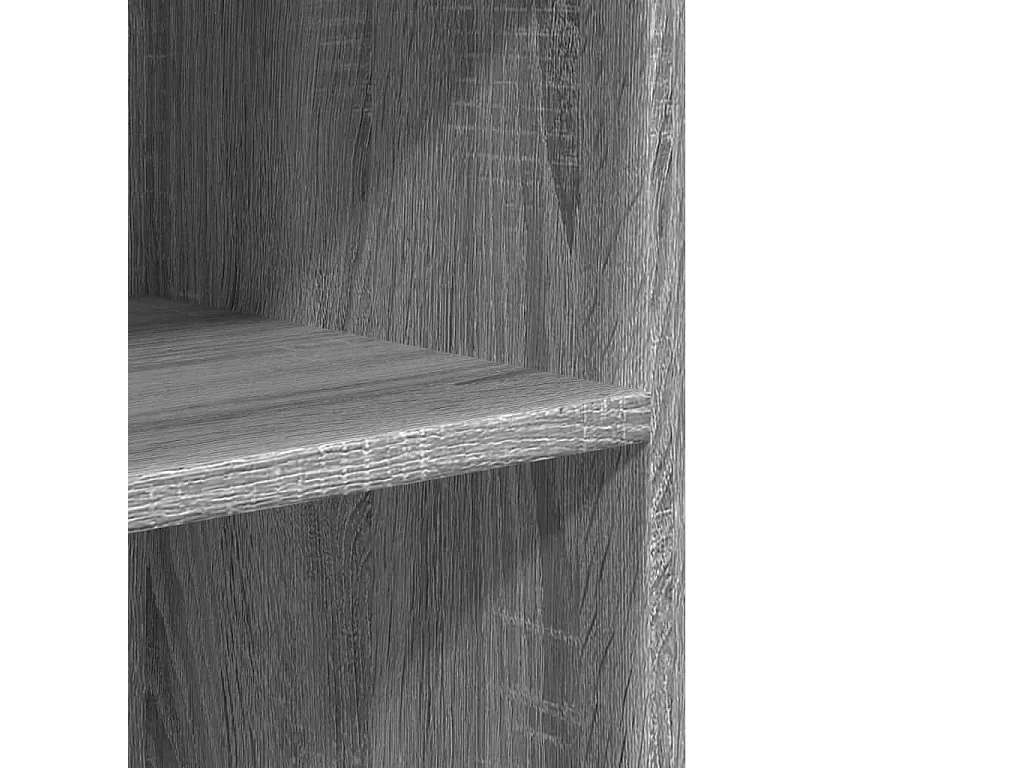 Bijzettafel met wieltjes 55x60x78 cm hout grijs sonoma eiken