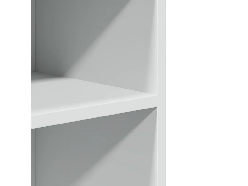 Tavolino con Ruote Bianco 55x60x78 cm in Truciolato