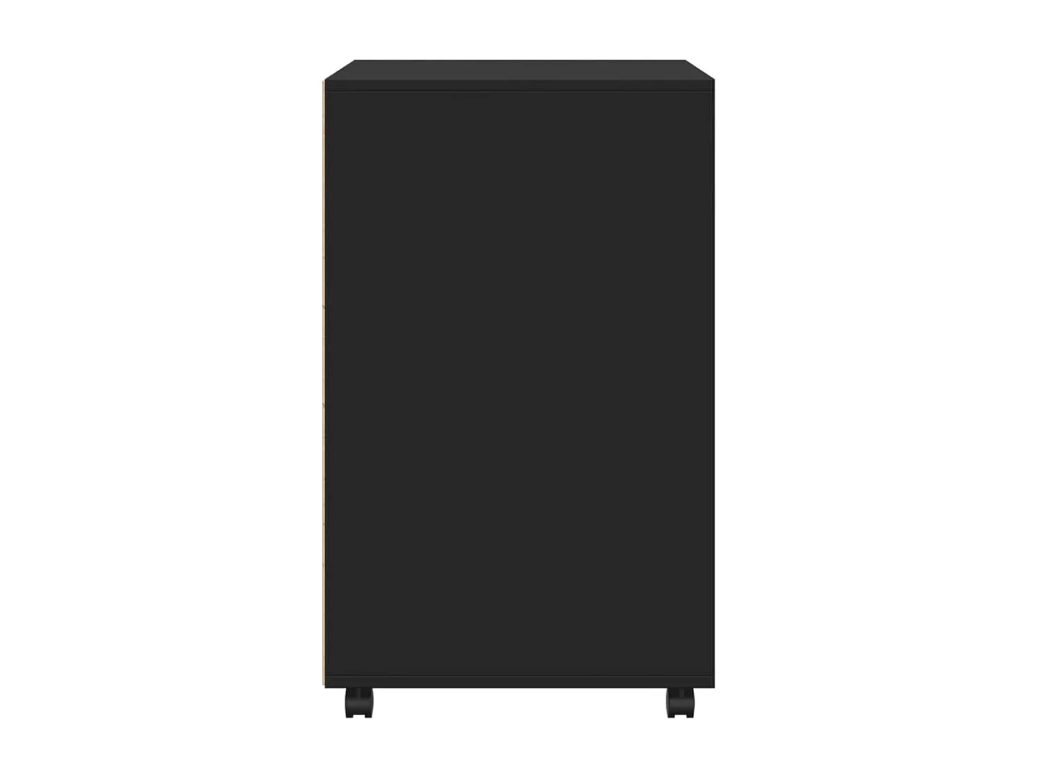 Rolkast 60x48x81 cm bewerkt hout zwart