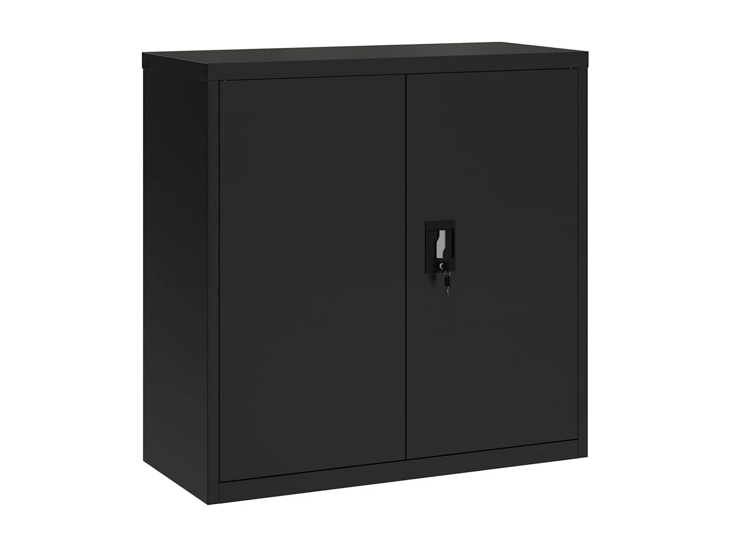 Aktenschrank Schwarz 90x40x90 cm Stahl