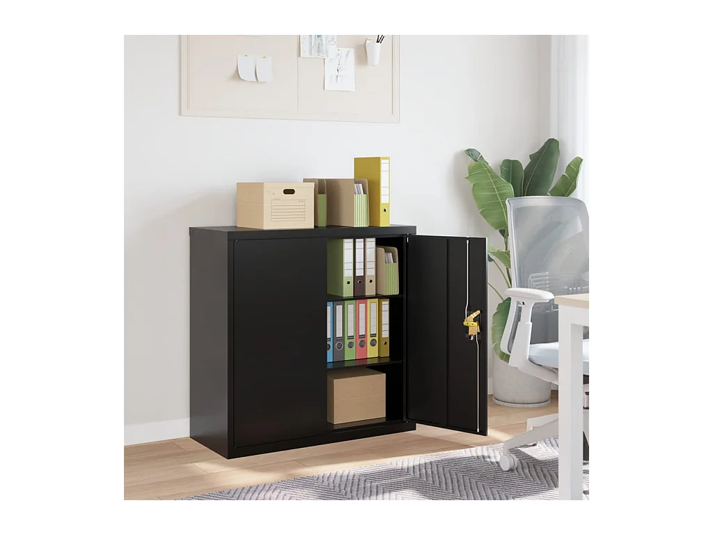 Classeur noir 90x40x90 cm acier