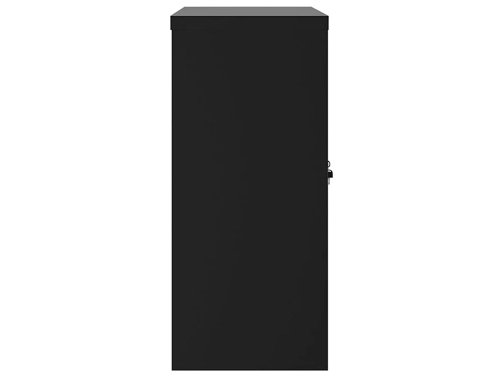 Aktenschrank Schwarz 90x40x90 cm Stahl