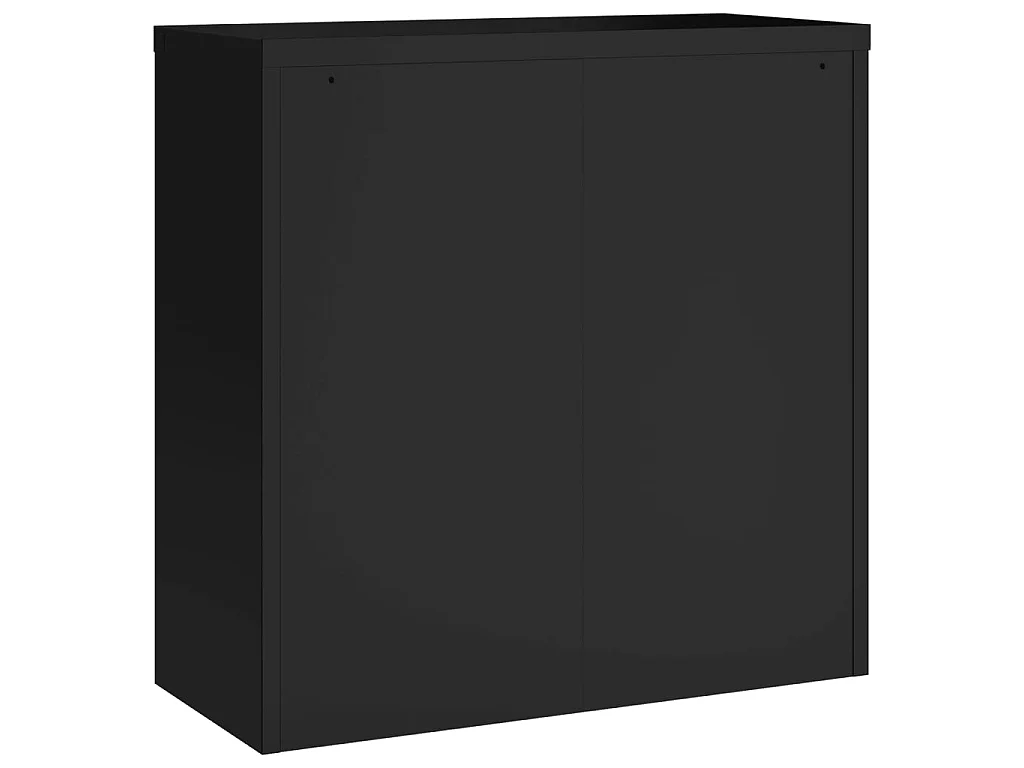 Aktenschrank Schwarz 90x40x90 cm Stahl