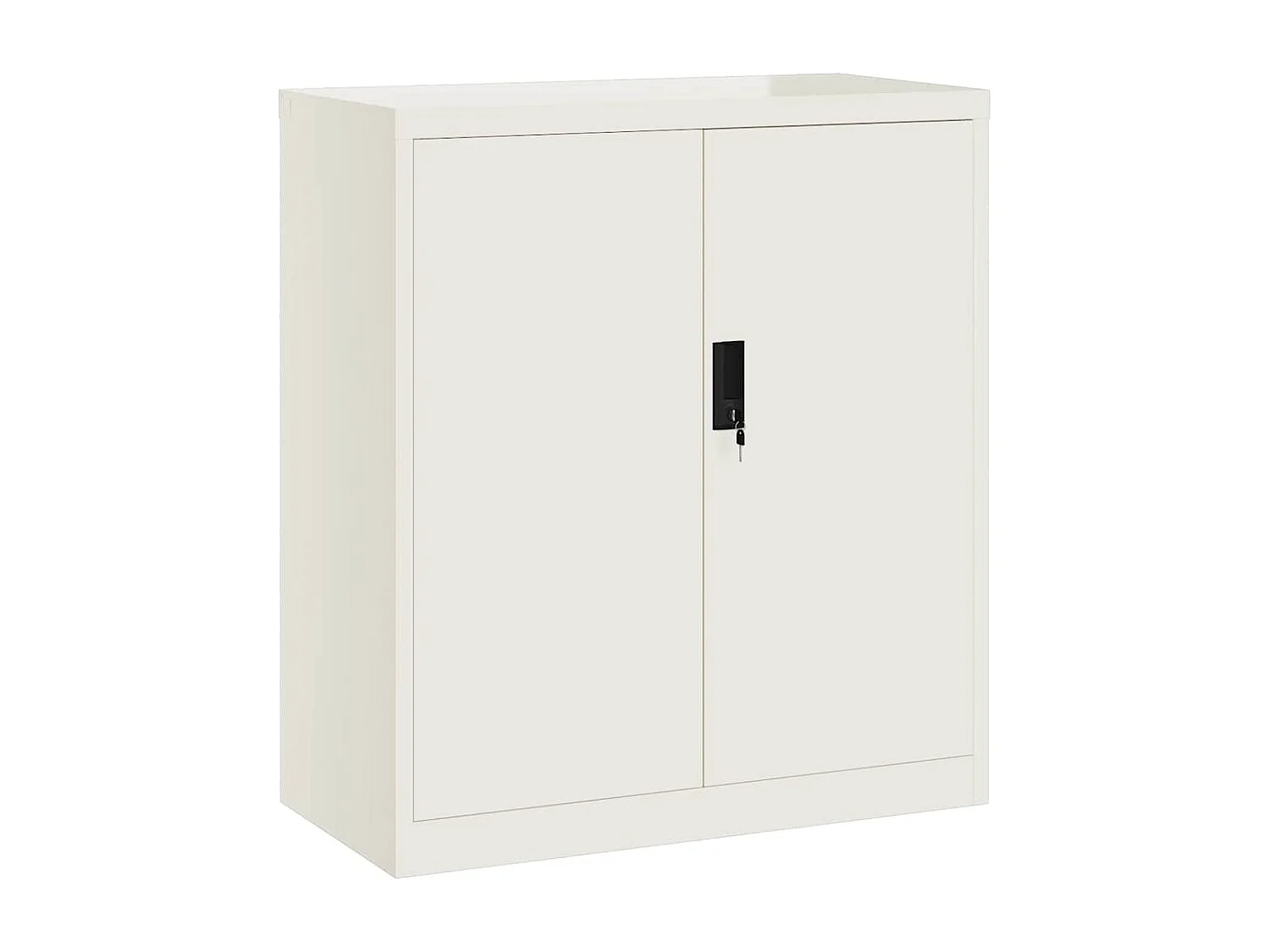 Aktenschrank Weiß 79x40x90 cm Stahl