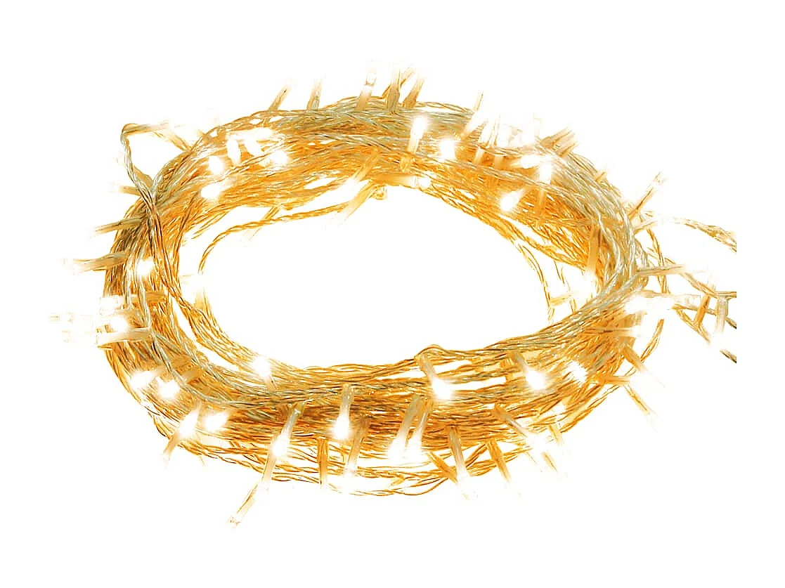 Guirlande LED avec 1000 LED Blanc chaud 100 m PVC