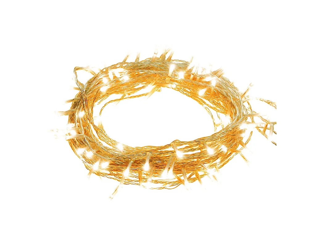 Guirlande LED avec 1000 LED Blanc chaud 100 m PVC