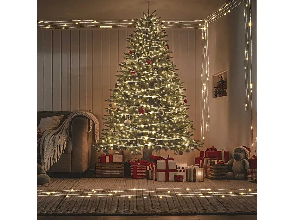 LED-Lichterkette mit 150 LEDs Warmweiß 15 m