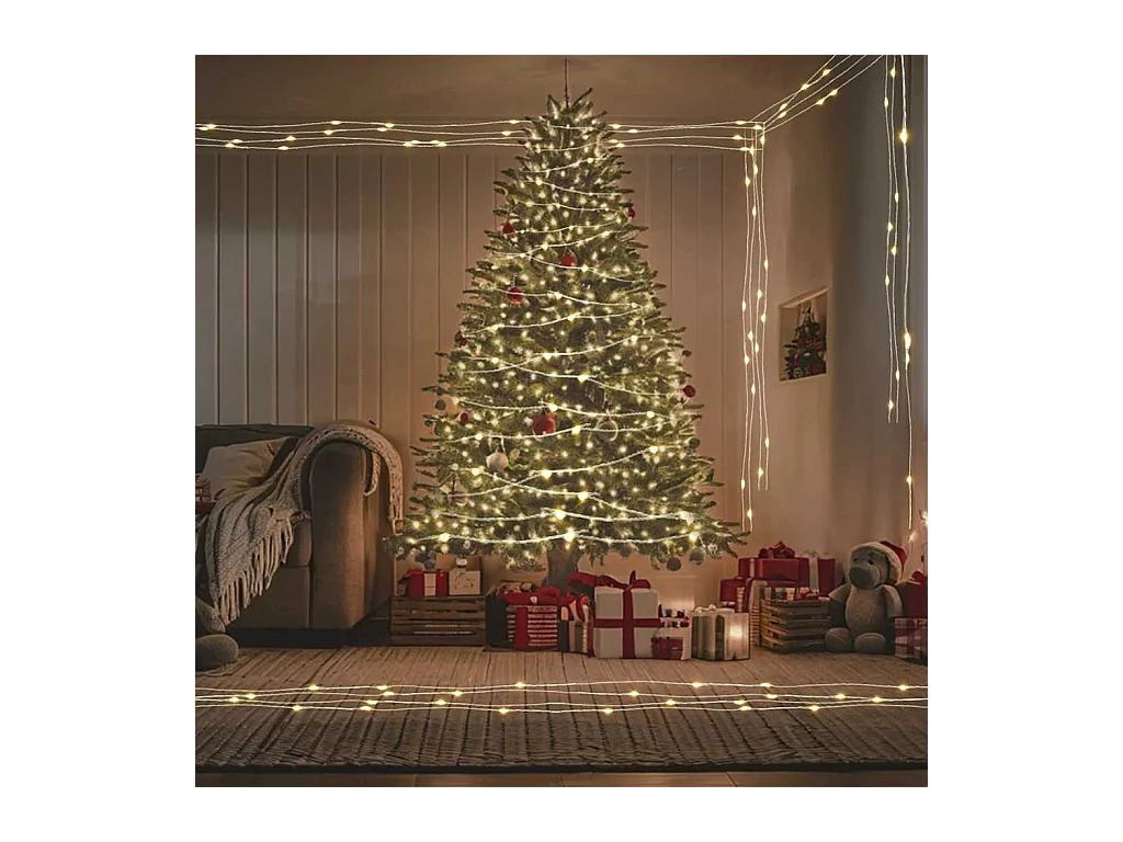 Guirlande LED avec 150 LED Blanc chaud 15 m