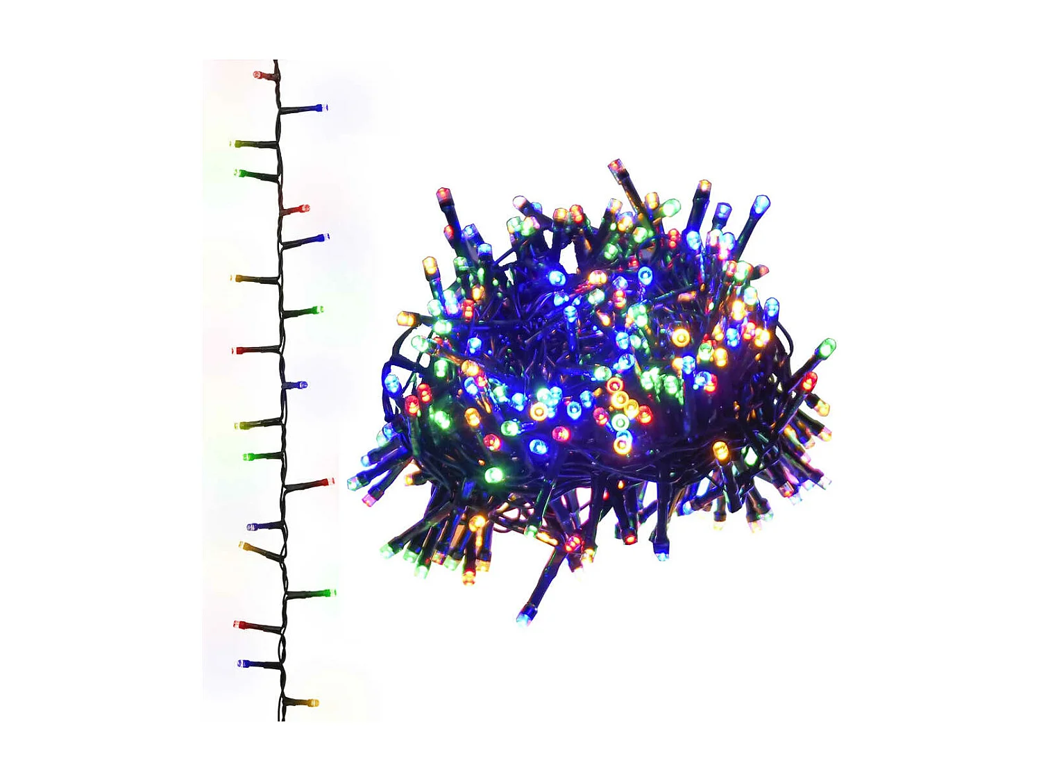 Lichtslinger compact met 3000 LED's meerkleurig 65 m PVC